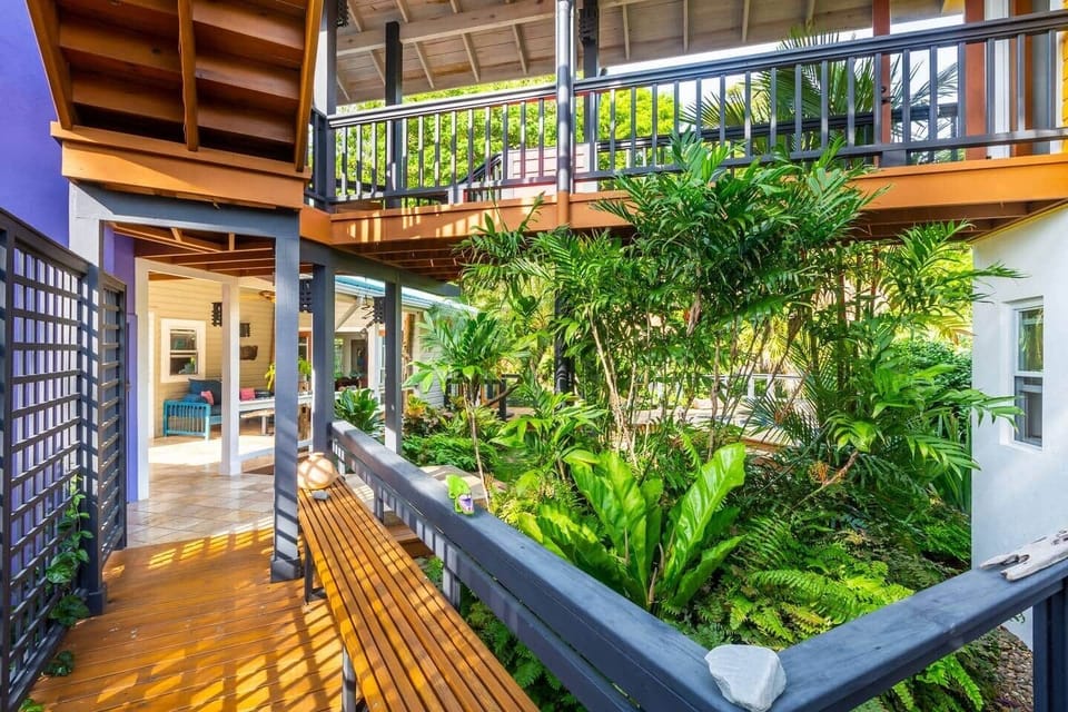 Wake to hummingbirds, palms, and peaceful jungle surroundings
