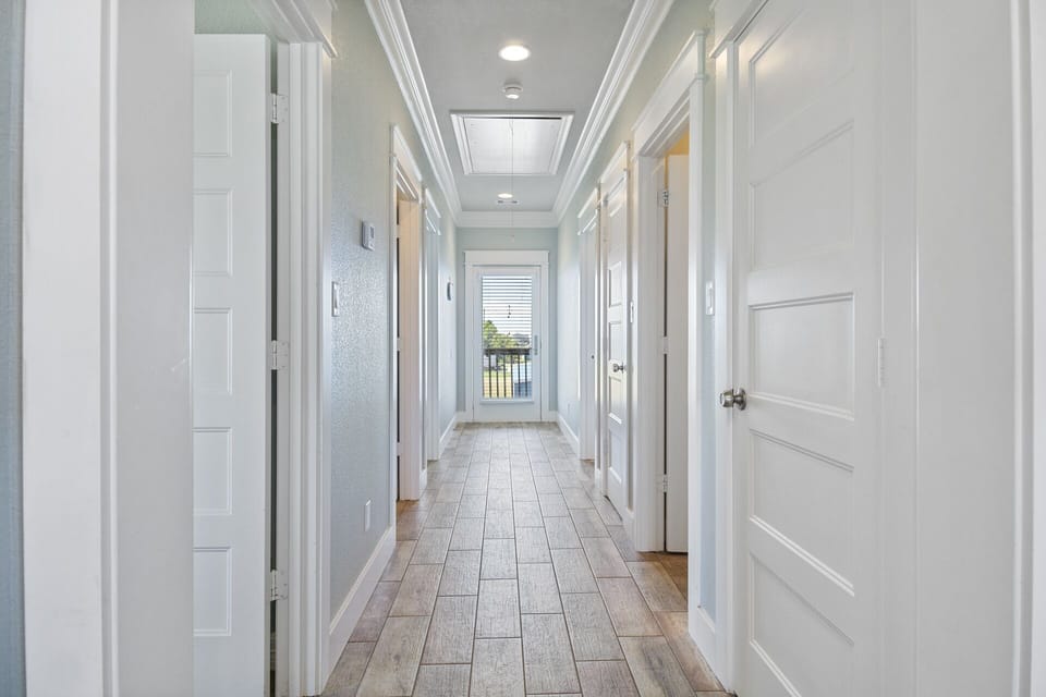 Hall to back door