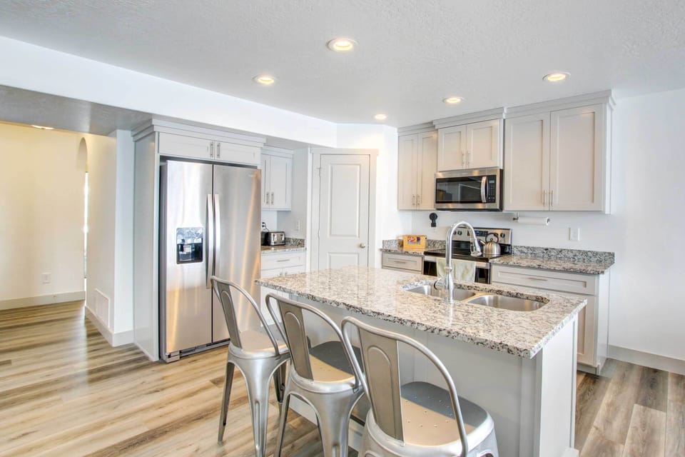 Kitchen | 1st Floor | Island w/ Seating | Dishwasher | Cooking Basics
