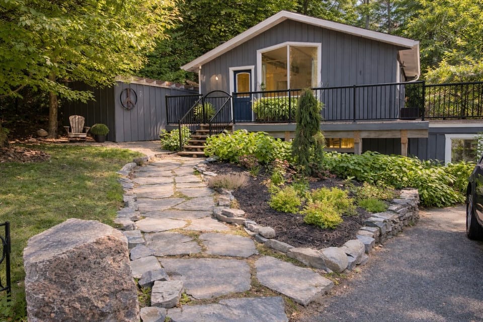 Tucked into the trees, private, peaceful, and just minutes from Deerhurst. 