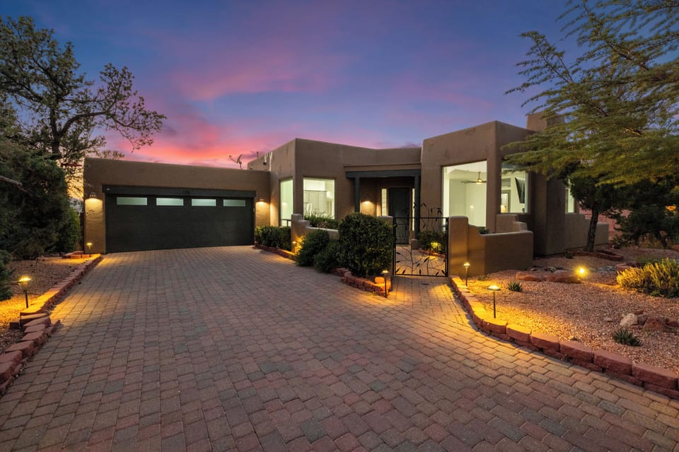 Front courtyard with ample parking space