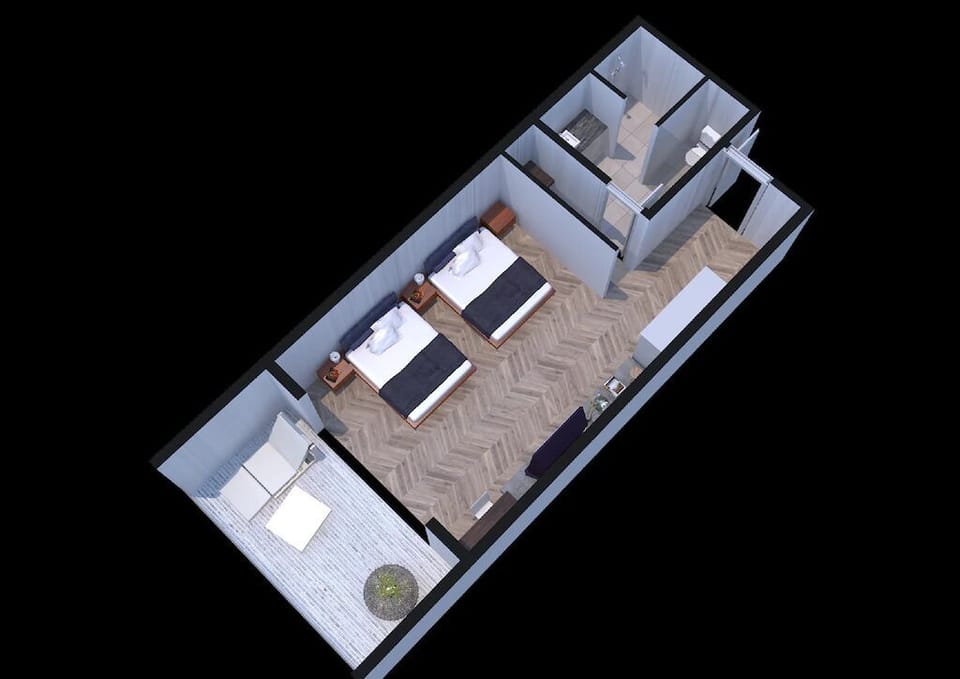 Deluxe Double or Twin Room | Minibar, in-room safe, individually decorated, individually furnished