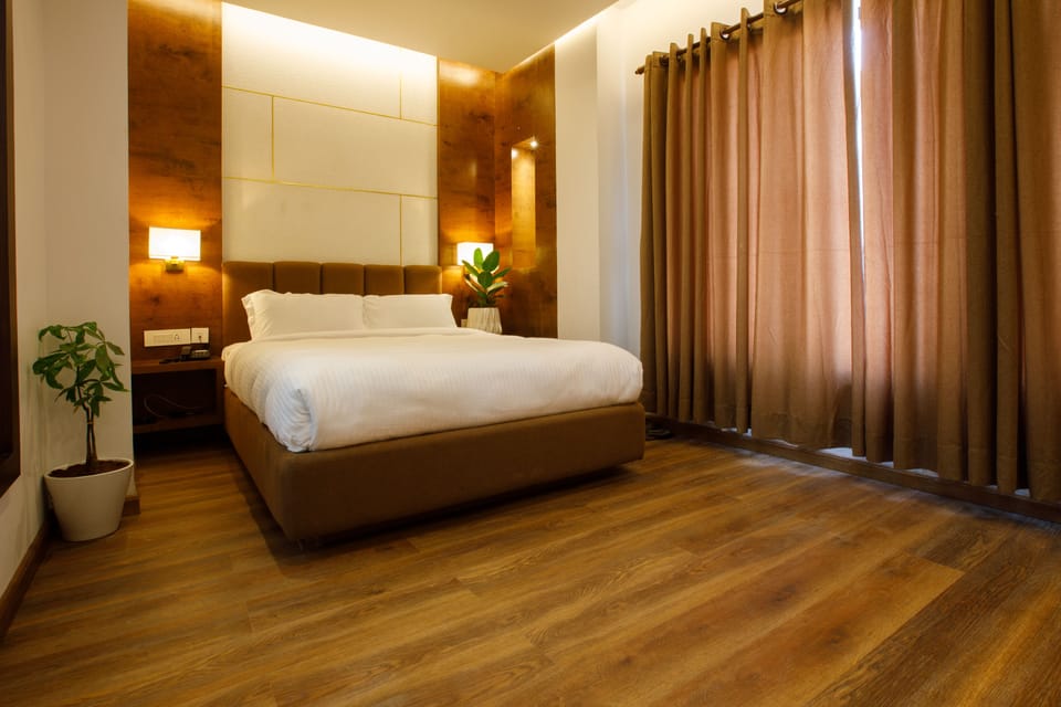 Deluxe Double Room | Premium bedding, desk, laptop workspace, soundproofing