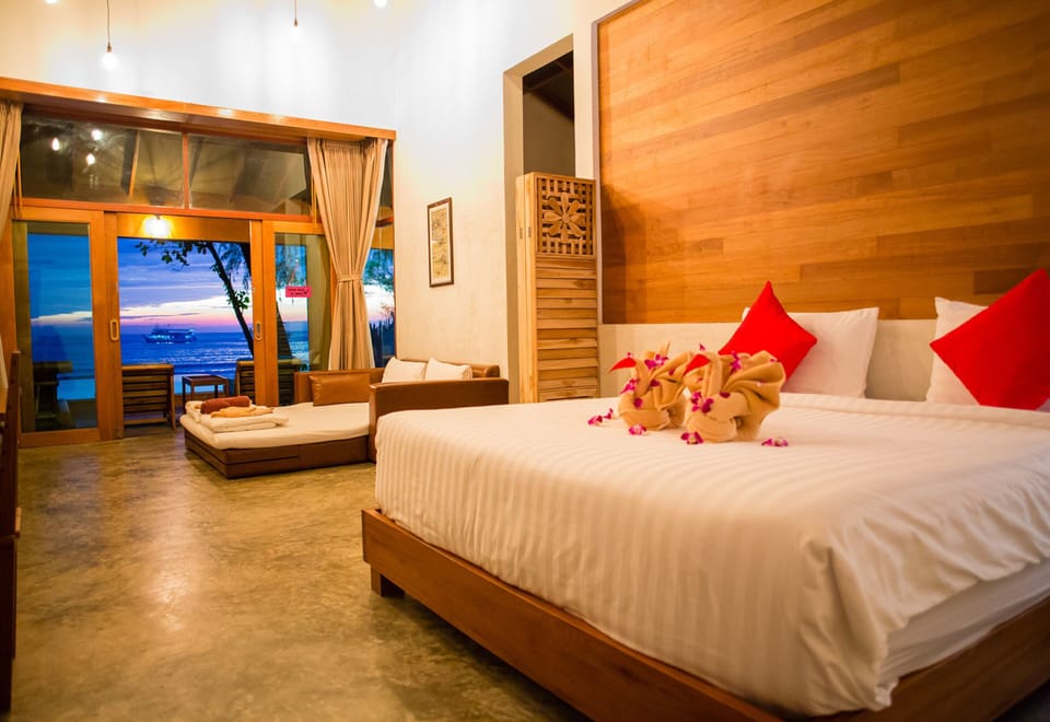 Beach Front Pool Villa | Blackout drapes, cribs/infant beds, rollaway beds, free WiFi