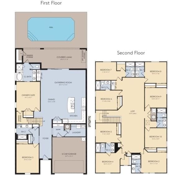 Villa, Multiple Bedrooms | Floor plan