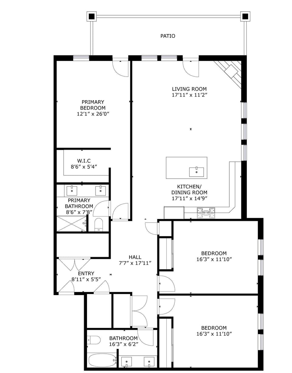 Condo, 3 Bedrooms | Floor plan