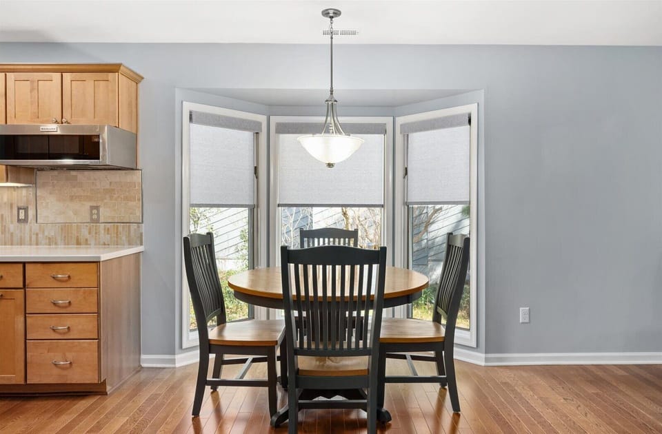 Enjoy the peaceful views of Ocean Pines during your family meal!