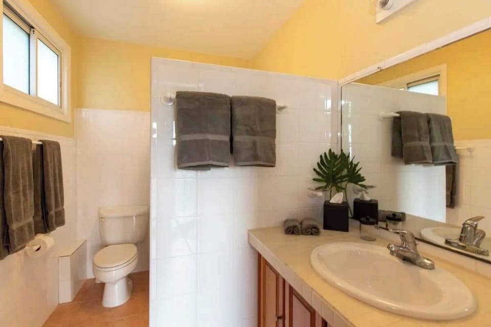 Lower private apartment bathroom