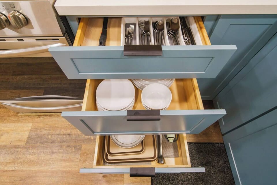 Sparkling clean and meticulously organized with everything at your fingertips. Our carefully planned and well thought out kitchen was designed by professional restaurateurs. If you love to cook you will feel right at home! . 