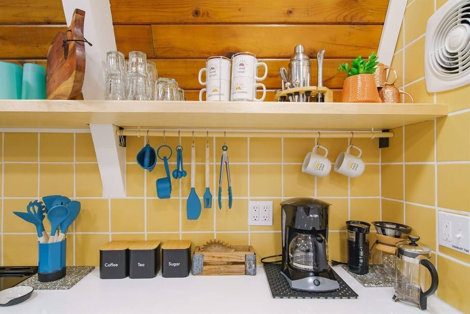 Coffee is culture in the Pacific Northwest! We provide guests with local, organic whole bean coffee, drip coffee maker, french press, pour over Chemex and a Krupps grinder to grind your coffee fresh! Ensuring a bold morning that kickstarts your day!