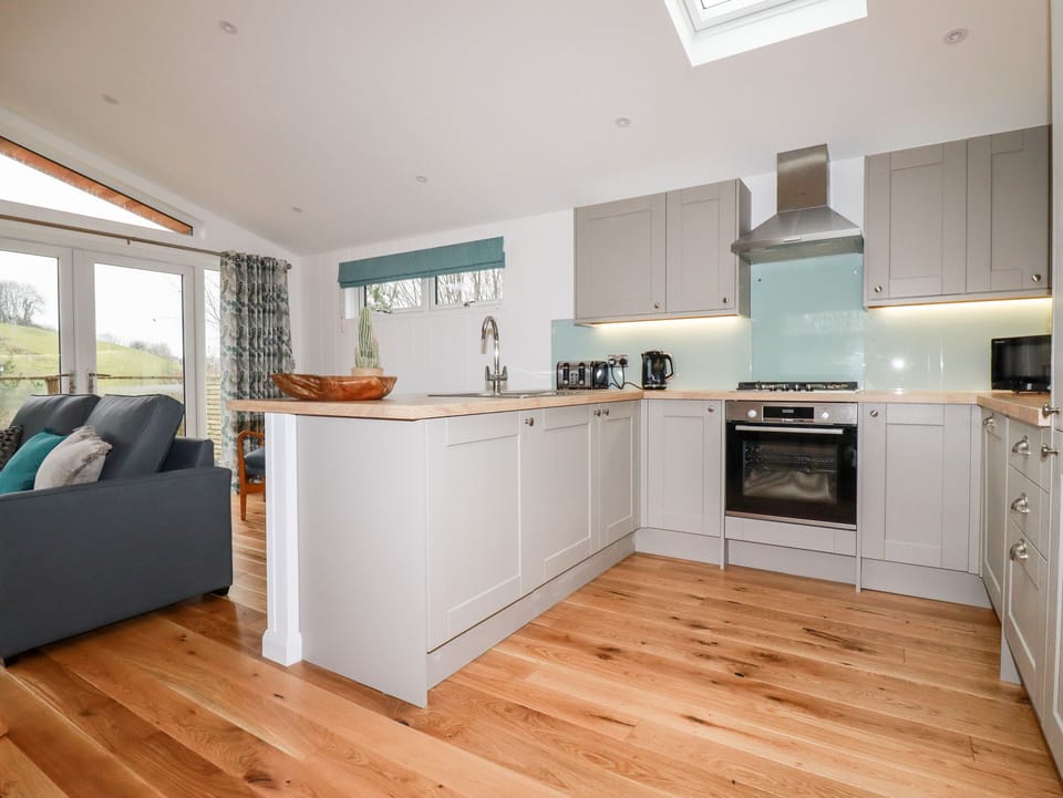 Fridge, dishwasher, electric kettle, toaster