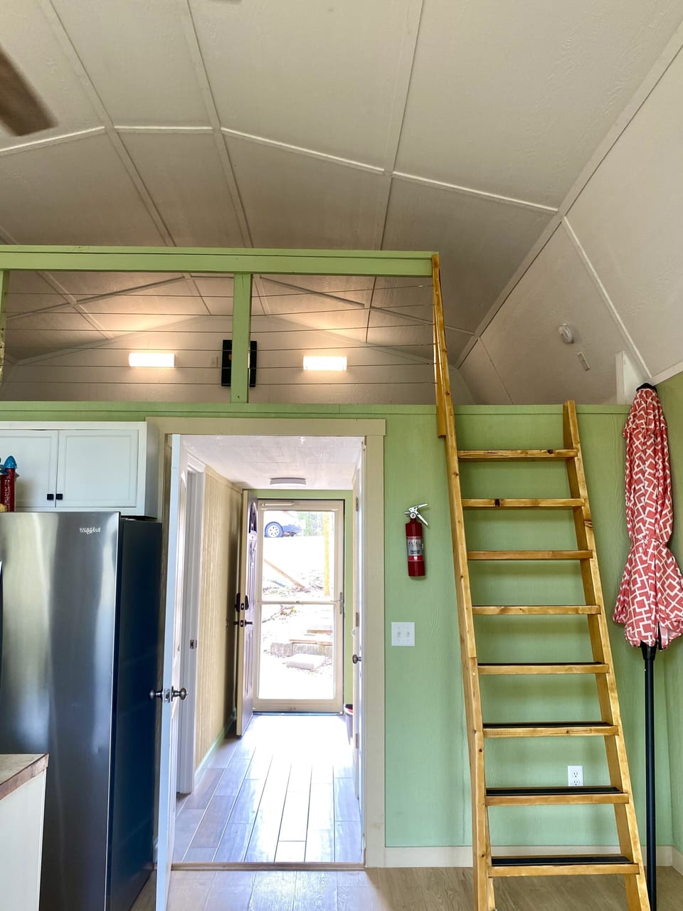 View to the loft bedroom.