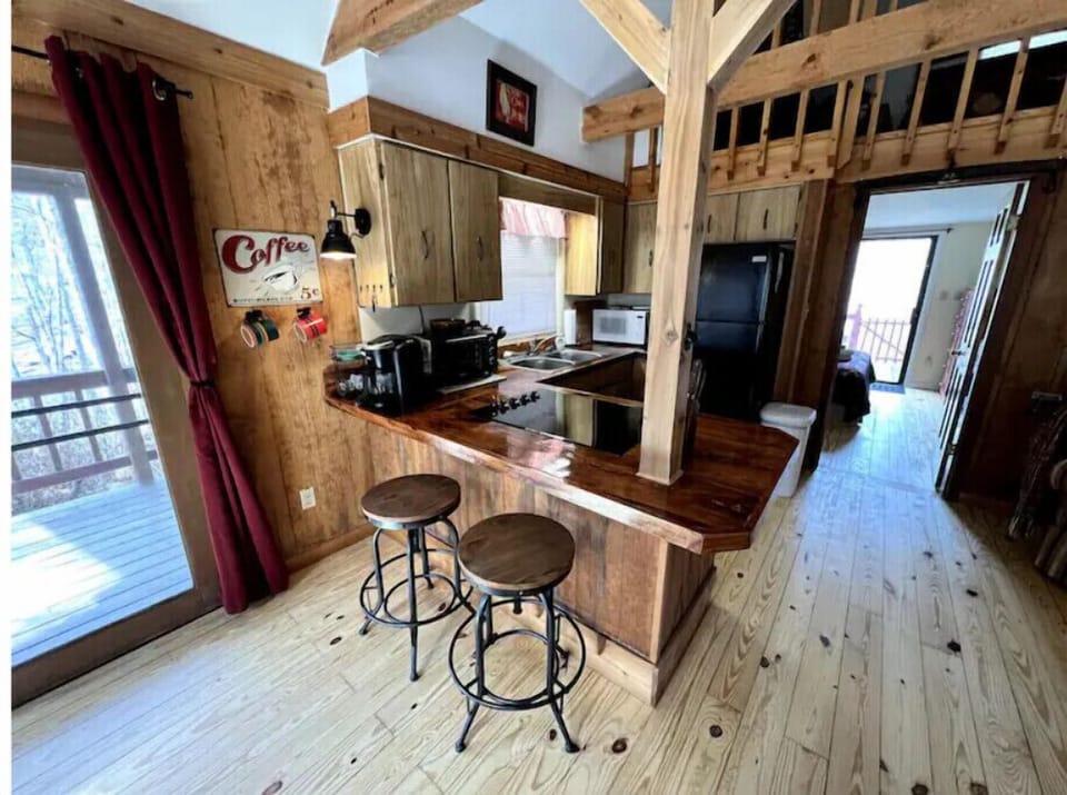 Enjoy your java or keep the cook company on the bar stools