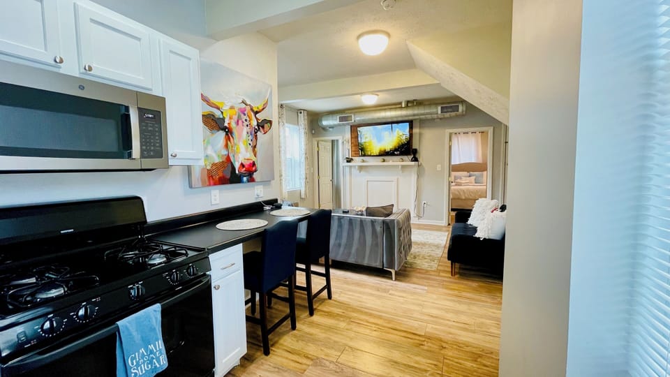 Kitchen is fully stocked.