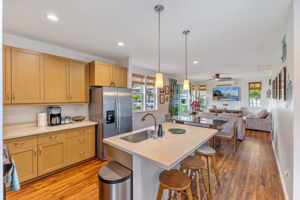 Open Living and Dining