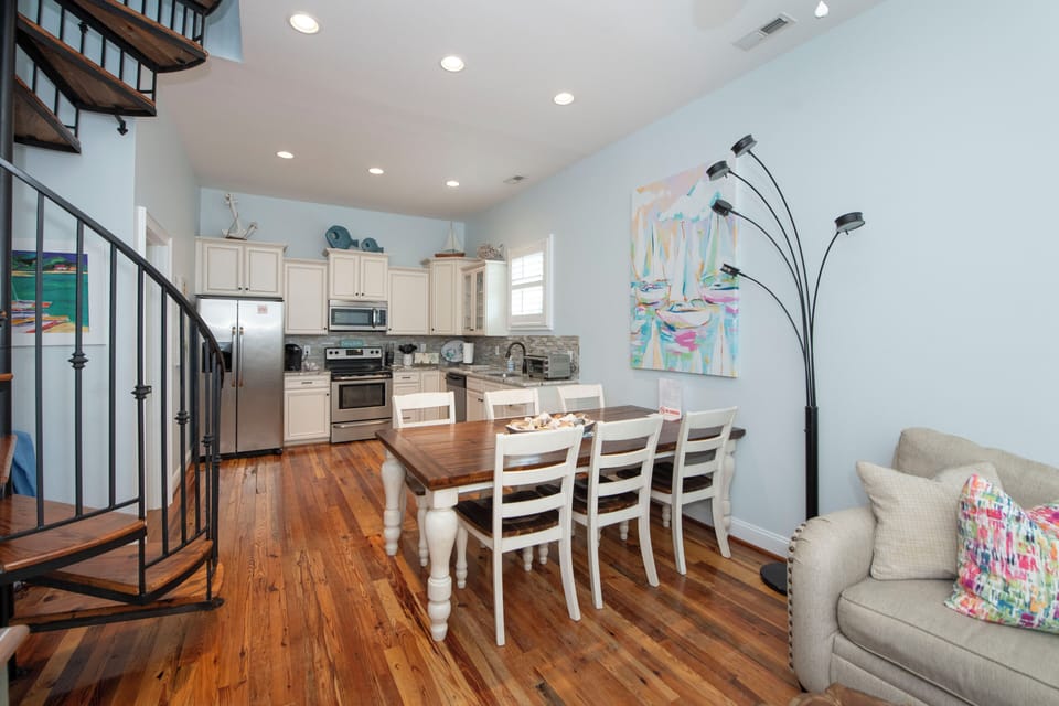 Beautiful Reclaimed Hardwood Floors Throughout. 