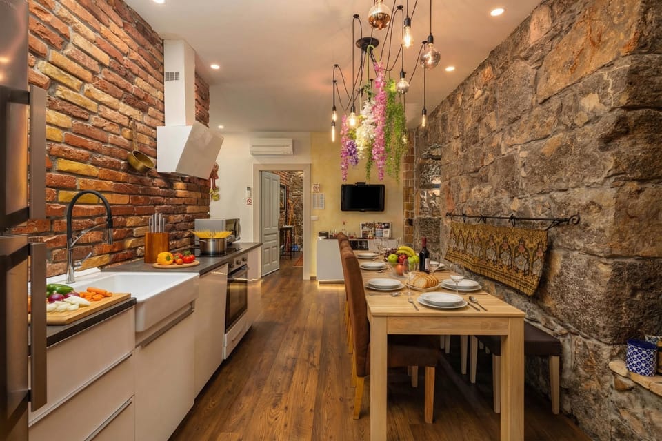 Kitchen and dining area