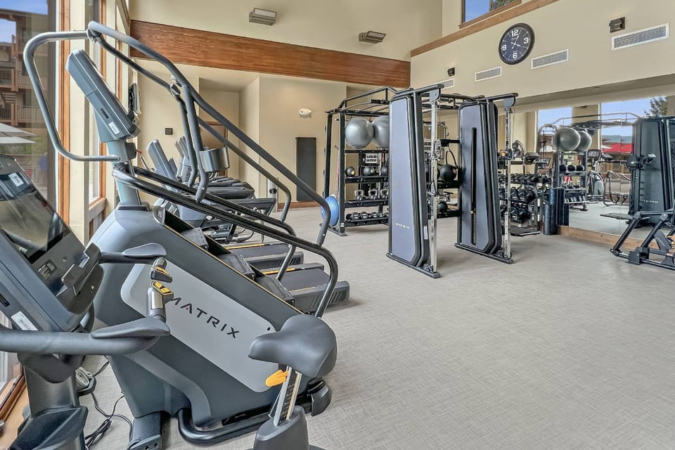 The gym at Stonebridge located right next to the pool is available for your use