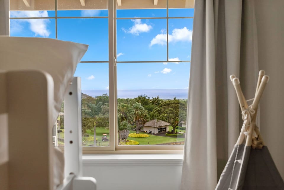 Ocean views from Bedroom 3.
