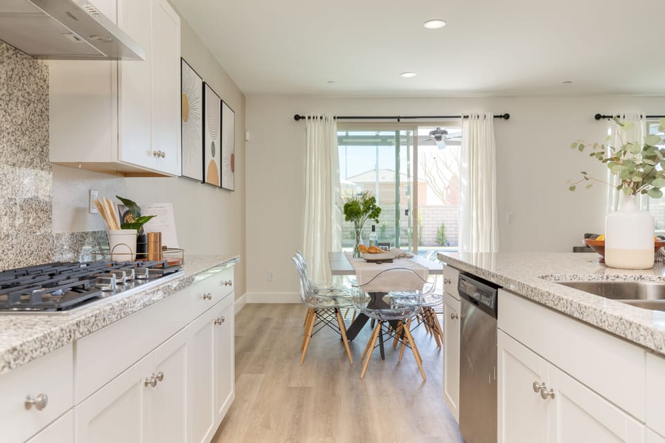 Kitchen near the dining area.