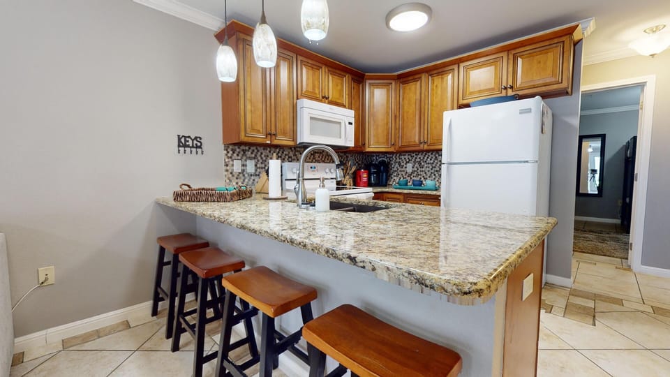 Dining area and kitchen