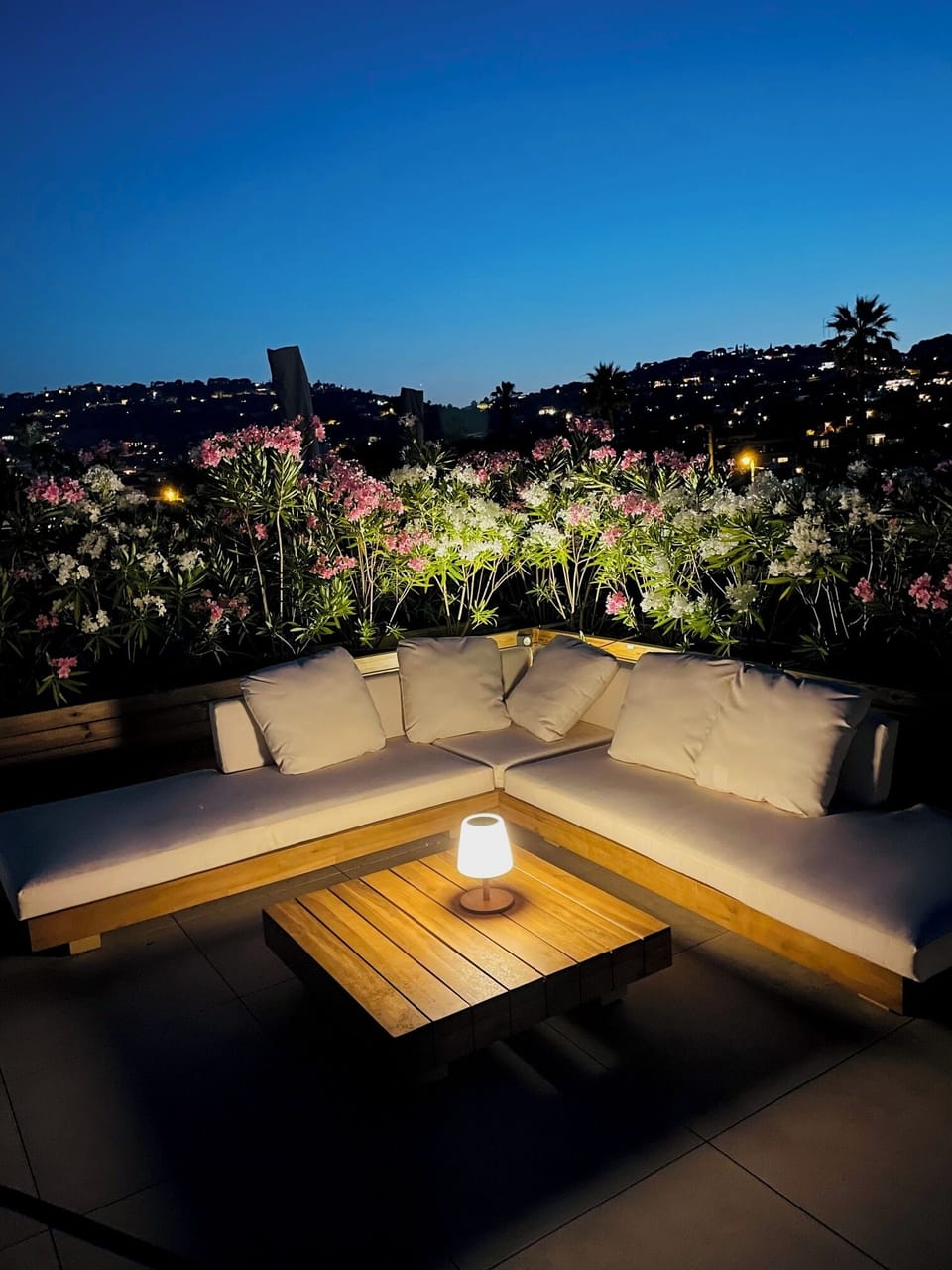 The private terrace