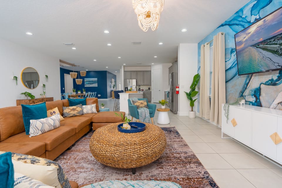 Relax in our living room and share the stories from the day.