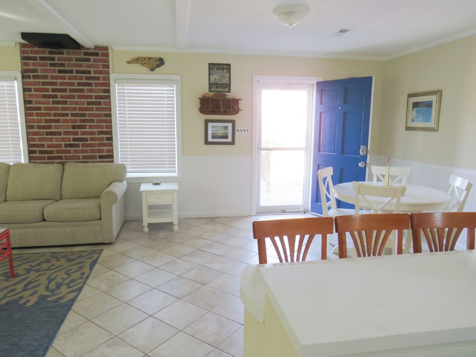 entry - This is your view of the front door from the kitchen counter.