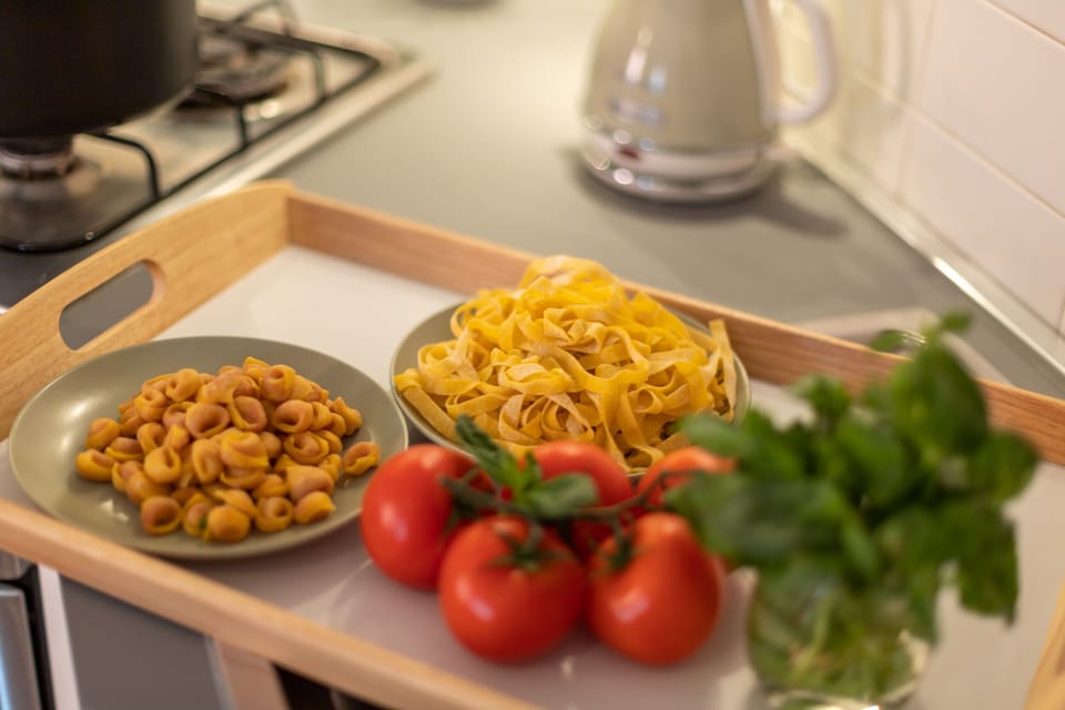 Apartment | Private kitchen | Full-size fridge, microwave, oven, stovetop
