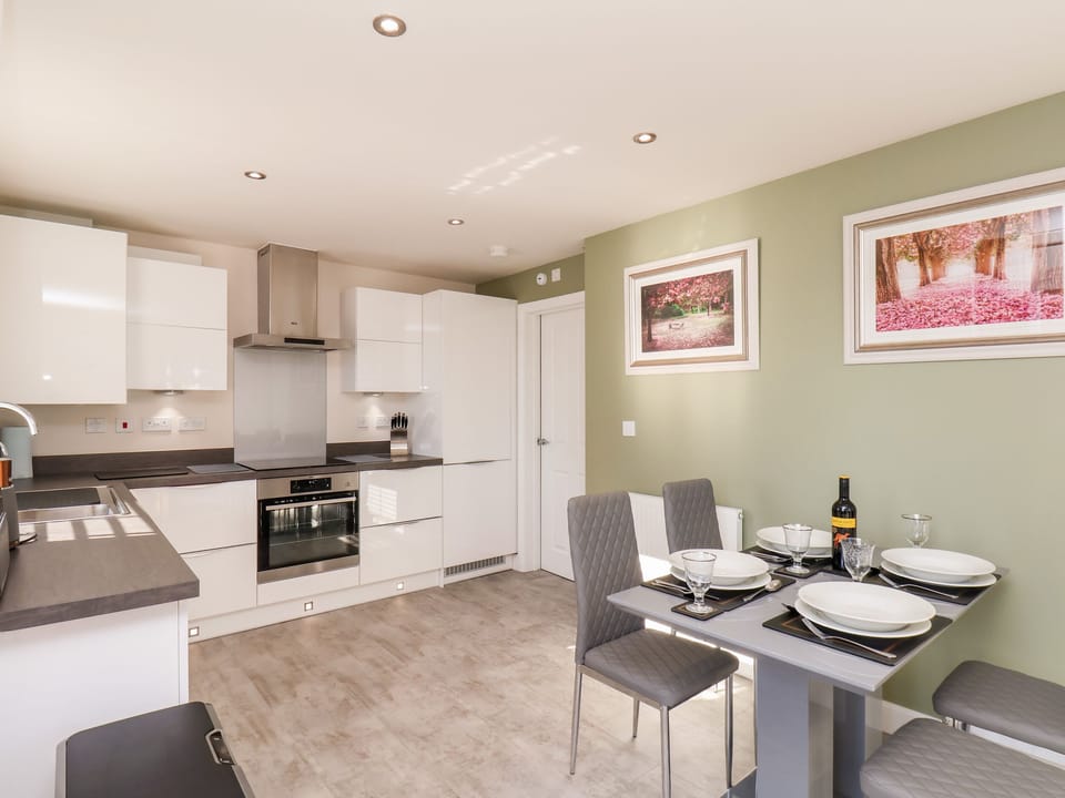 Fridge, dishwasher, electric kettle, toaster