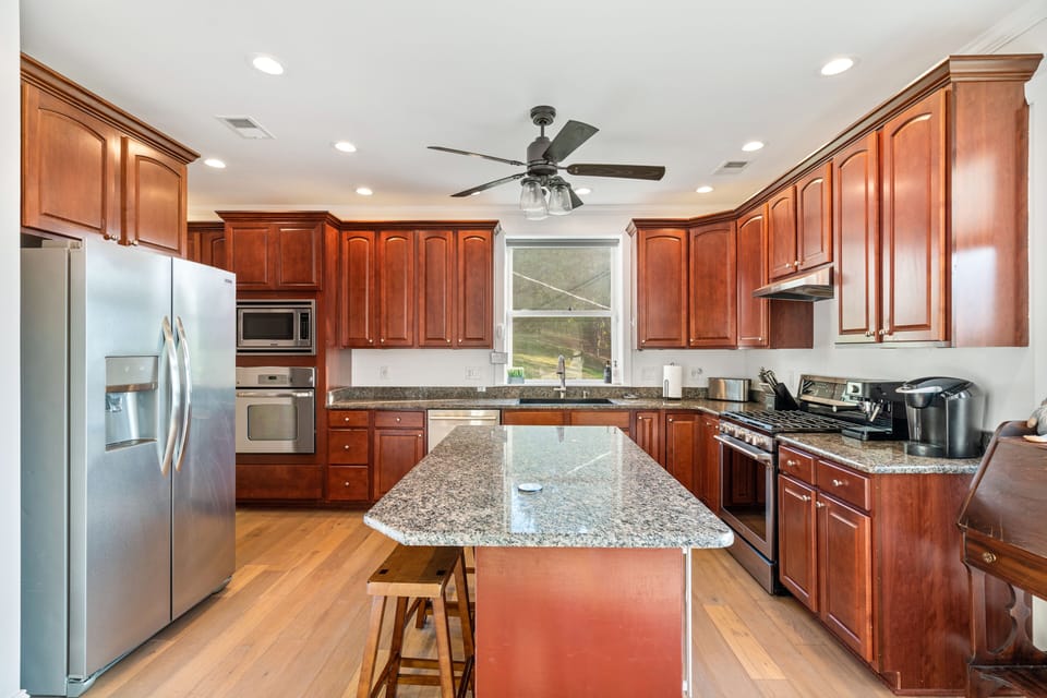 Kitchen view from living room