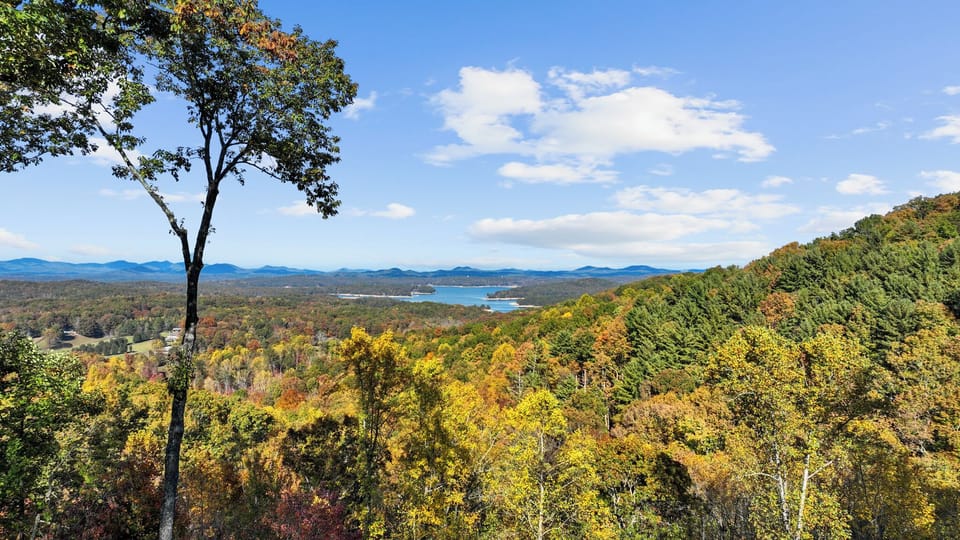 Lake Blue Ridge and long range mountain views year round!