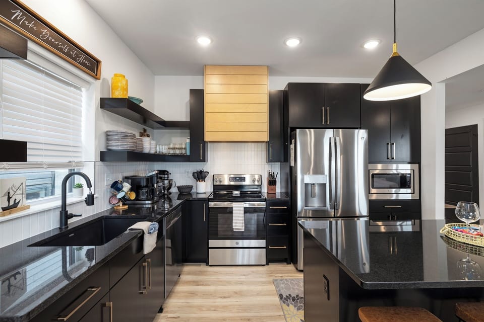 Main Level Kitchen with island seating