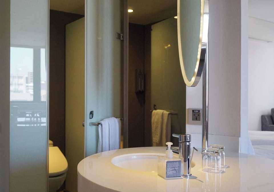 Business Twin Room, 2 Twin Beds | Bathroom | Shower, hair dryer, towels, shampoo
