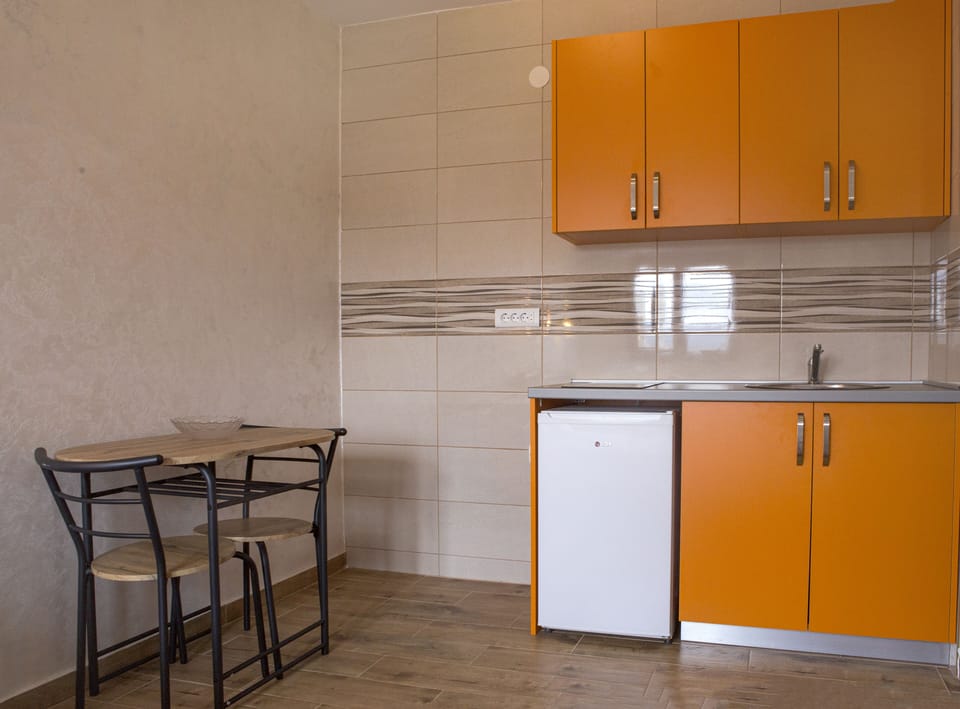 Dining place for two, just enough for enjoying the meal together
