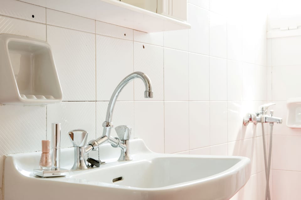 Designer toiletries, hair dryer, towels, soap