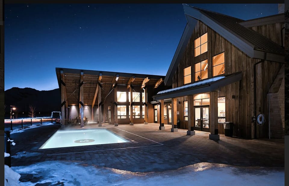 Soak in the seasonal pool after a day of adventure in Sun Valley, ID
