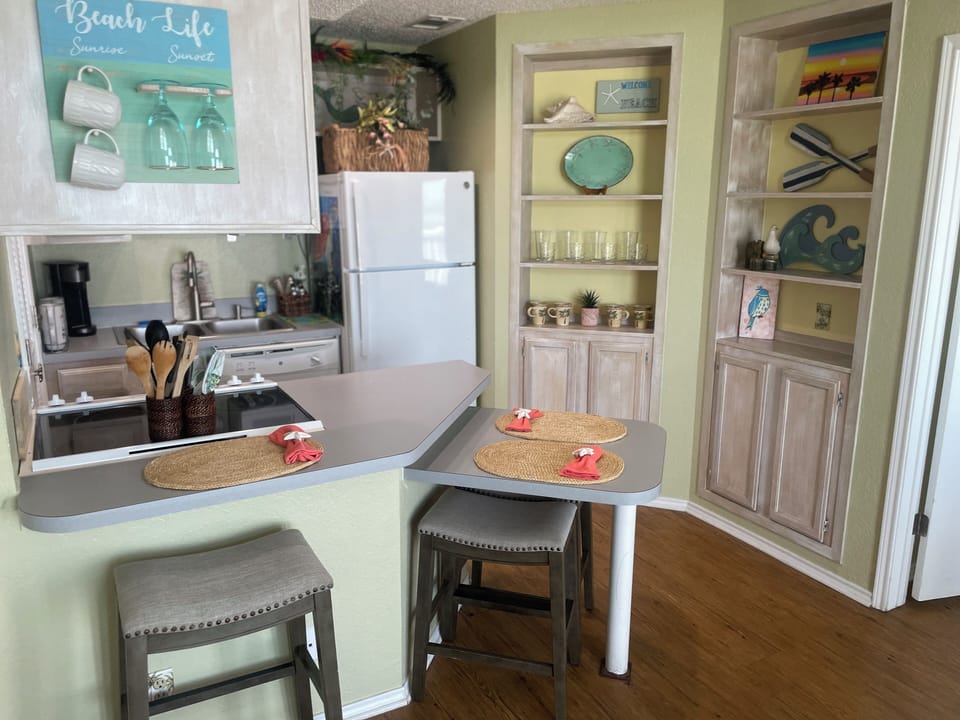 Kitchen and Bar Area