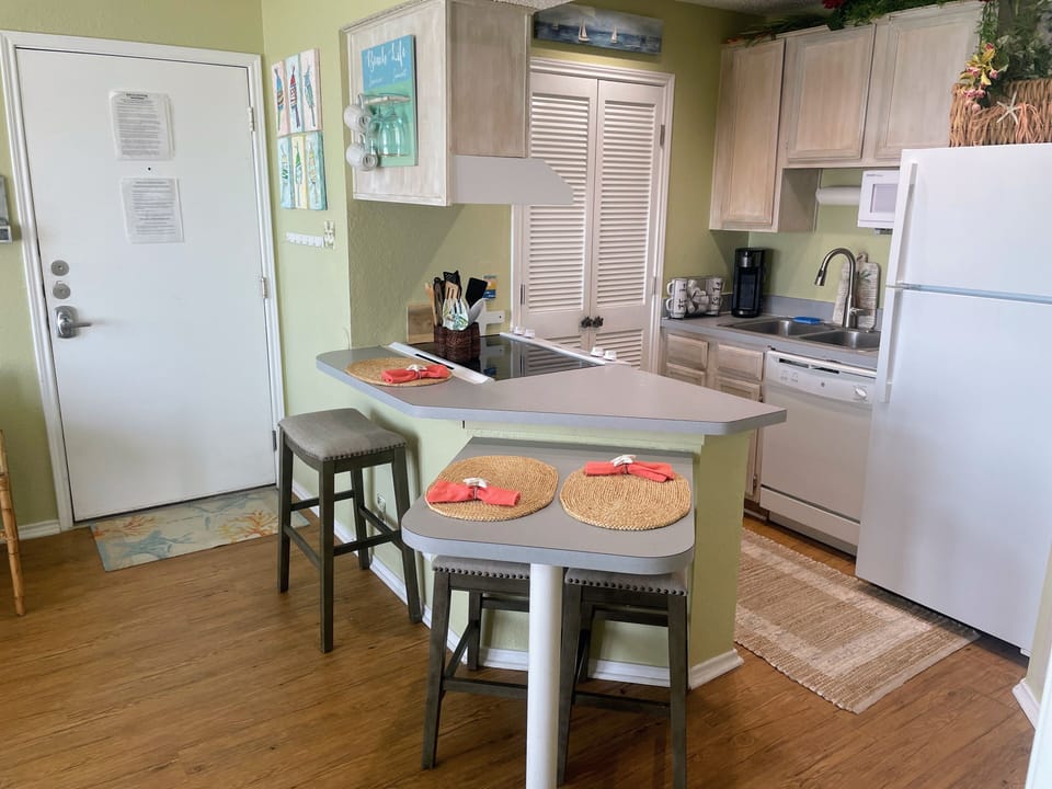 Kitchen and Bar Area