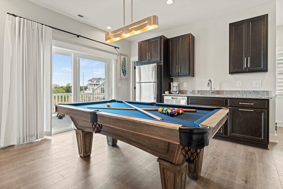 Recreation Room with Wet Bar and Pool Table on First Level