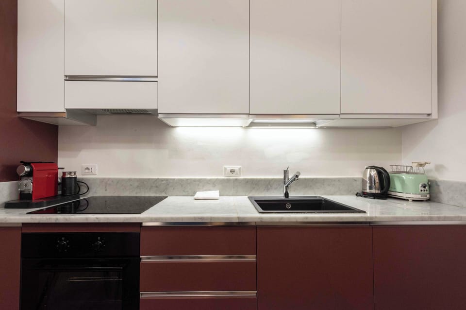 Comfort Apartment | Private kitchen | Fridge, oven, stovetop, dishwasher