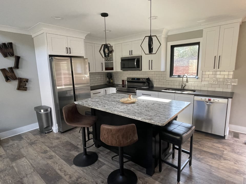 Fully stocked kitchen