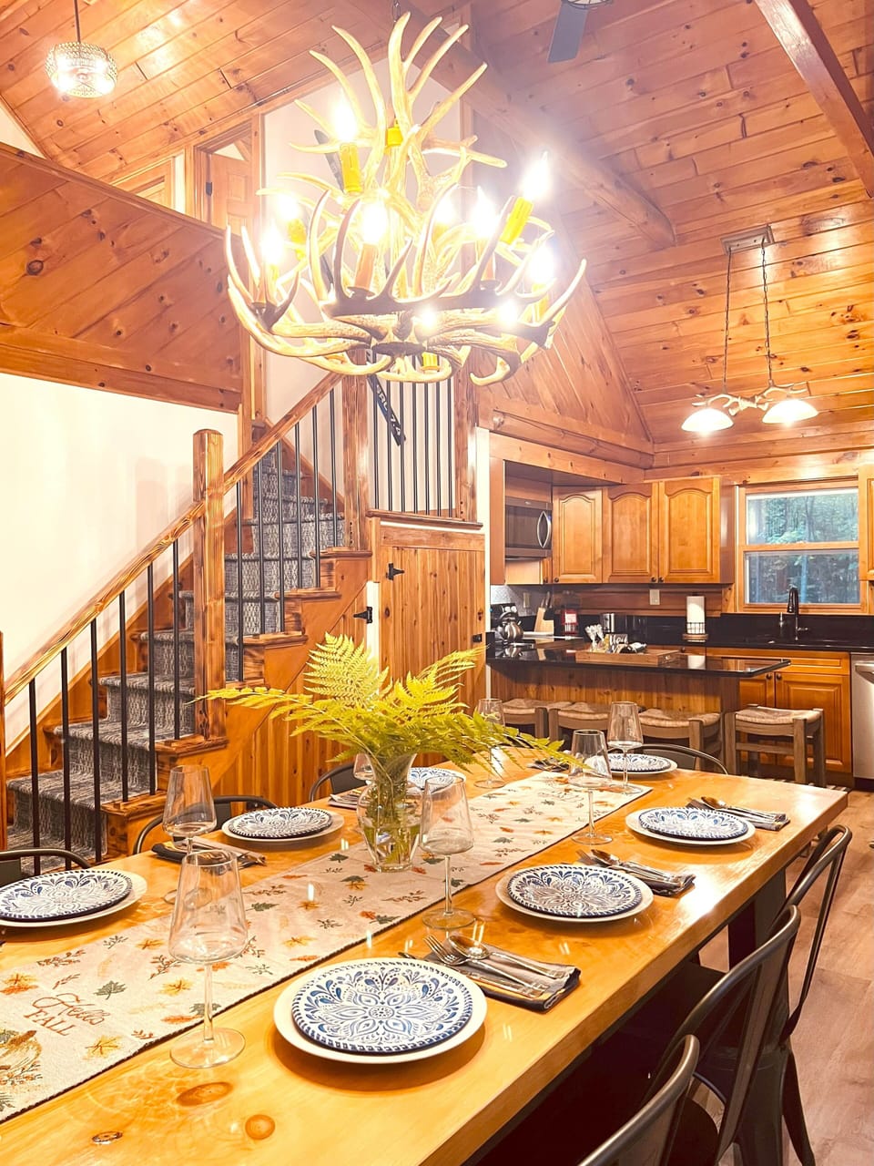 Large dining room for your family and friends' dinner parties