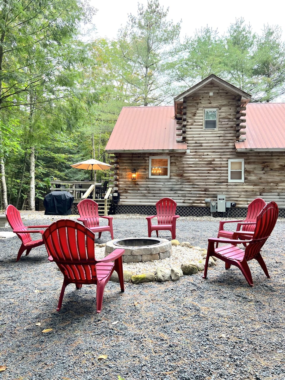 Relax under the stars around the firepit 