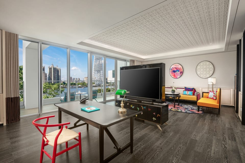 Suite, 1 Bedroom, Terrace (Canton Tower View) | Premium bedding, minibar (free items), in-room safe, blackout drapes