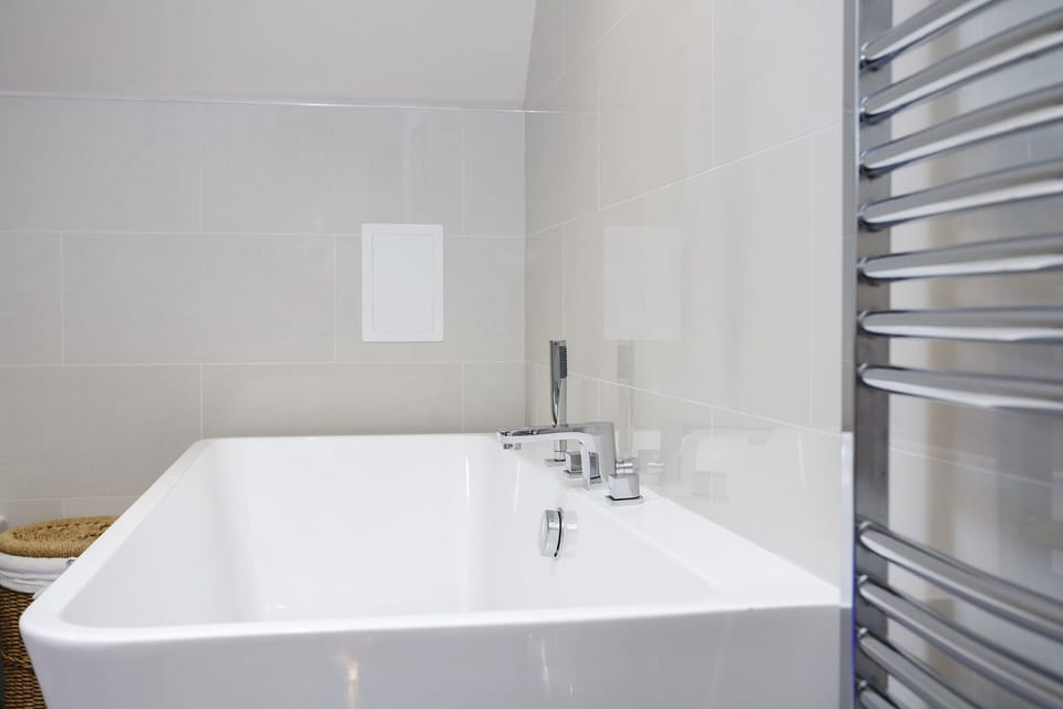 Deep modern bath