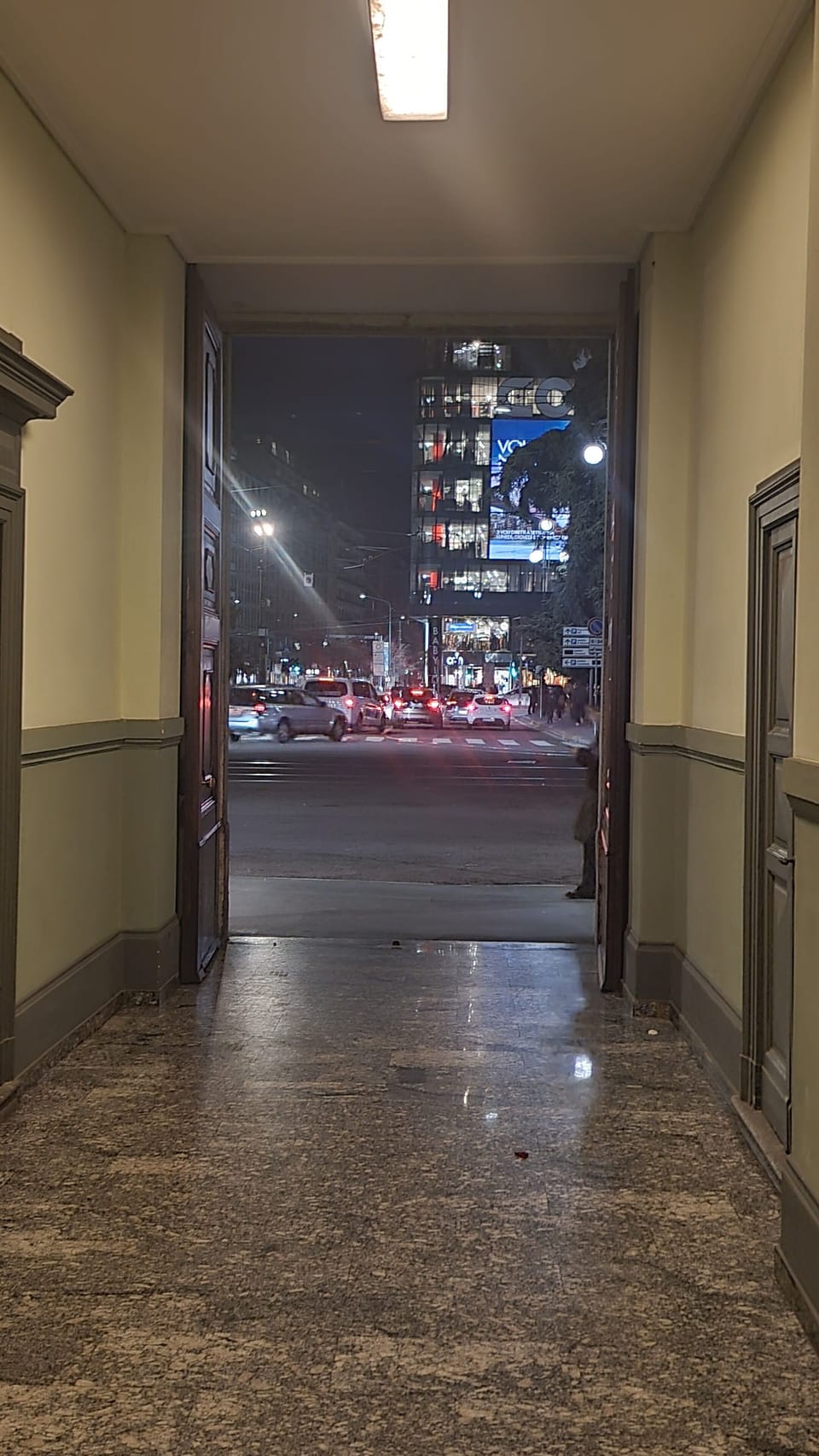 Interior entrance