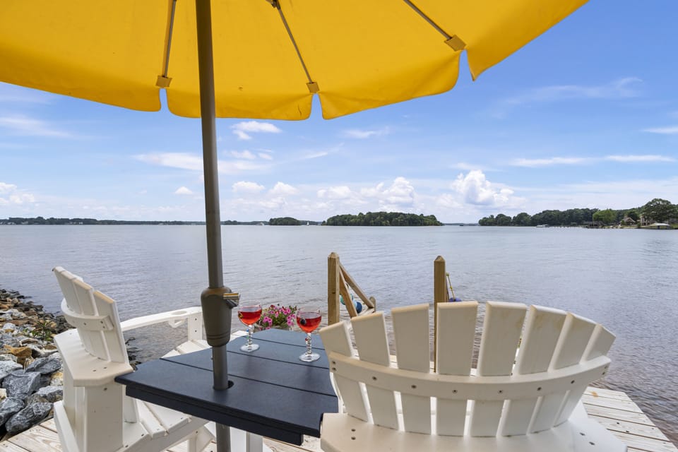 stunning outdoor spaces with water views