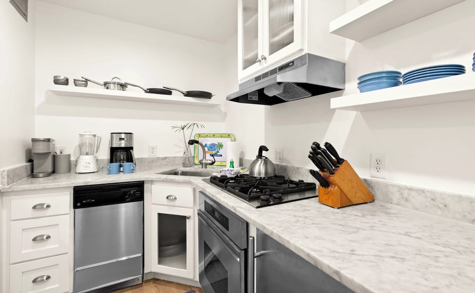 Full kitchen in the Carriage House
