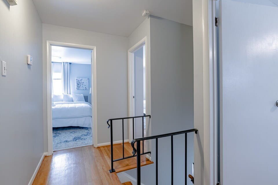 View from the top of the stairs.